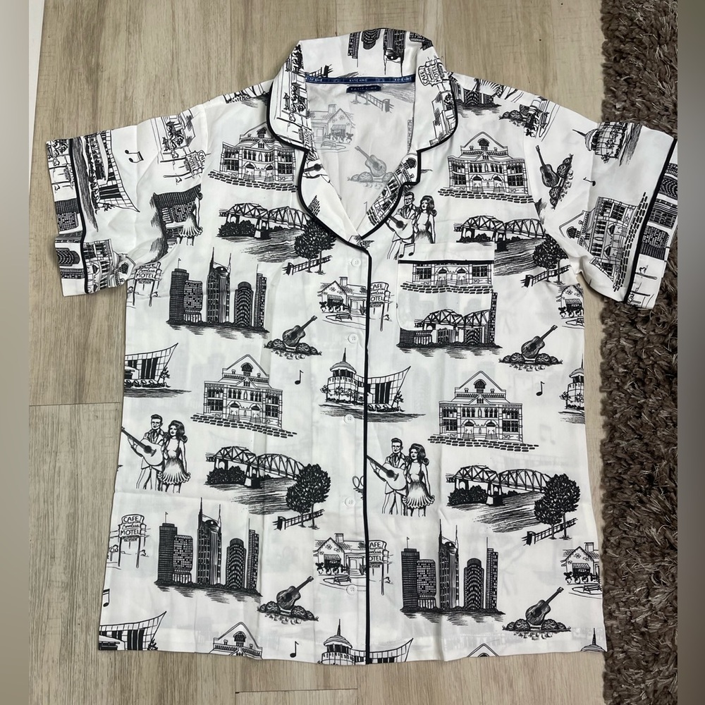 Katie Kime Toile Nashville Pajamas set pristine 3XL - Picture 2 of 8